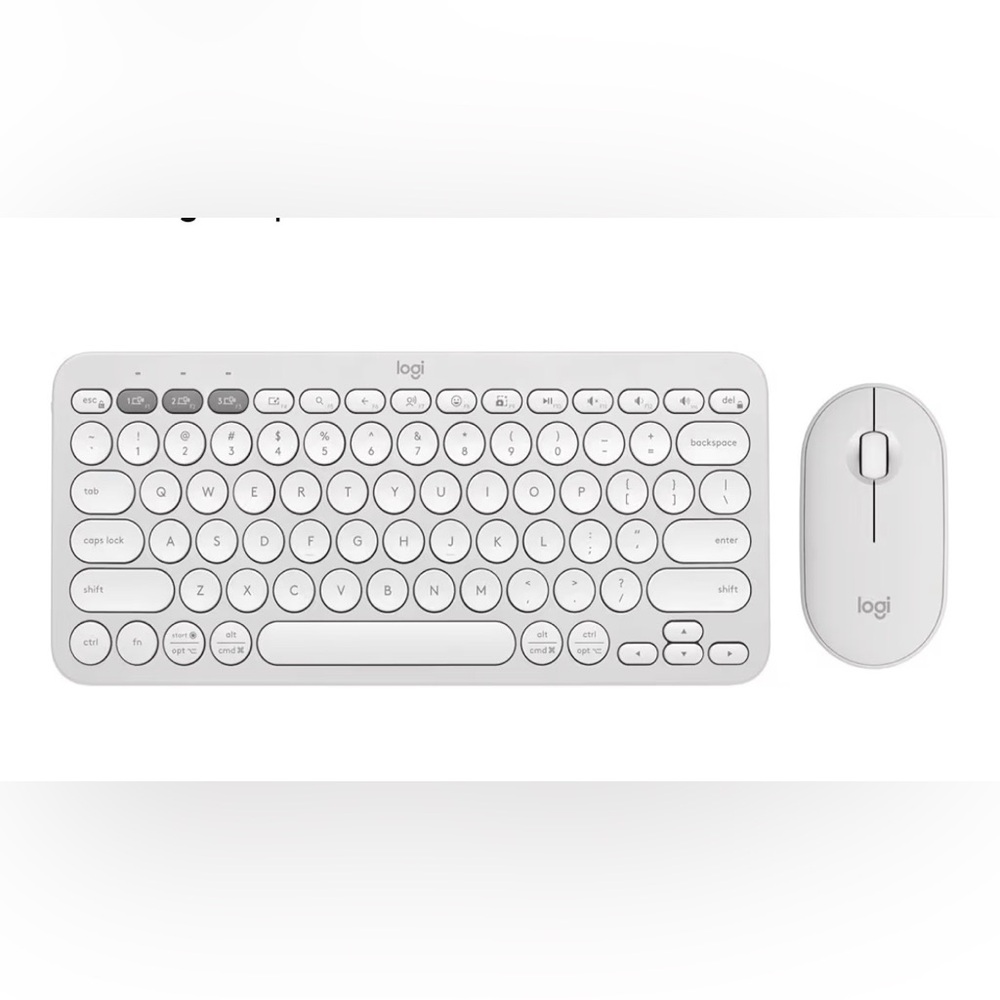 Logitech White Compact Keyboard